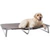 Ferplast Lettino per Cane, Cuccia Cane, Brandina pieghevole per cani DREAM 115, solida struttura in alluminio, Telo in tessuto, 119 x 79 x h 18 cm Tortora