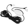HEANUJJ Galleggiante per Kayak, Float Ball Replacement in PVC e Corda di Cotone, Nero, Previene la Perdita degli Accessori, per Uso Outdoor e Boating