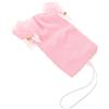 HAPKITCH Copri Casco da Sci in Filato Orecchie di Gatto Rosa