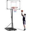COSTWAY Canestro da Basket da Esterno e Interno 226-361 cm
