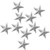 Luxshiny 10 Pezzi Pad Antiscivolo per Snowboard in Metallo Argento Punte a Piramide e Forma Stella, Accessori Unici per Sport Invernali e Sicurezza Migliorata su Tavole da Sci