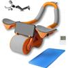 FFitness AB ROLLER WHEEL RULLO ADDOMINALE RUOTA ADDOMINALE A RIMBALZO AUTOMATICO CON TIMER PER ESERCIZI ADDOMINALI A CASA E IN PALESTRA