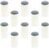SHINEOFI 20 Pezzi Ricambio per estremità di Stecca da Biliardo 12mm in Nailon Bianco Senza Colla per Riparazione, per Stecca da Biliardo a Casa o Feste