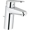 Grohe 3319020E Eurodisc Cosmopolitan Miscelatore Monocomando per Lavabo senza Astina a Saltarello, Taglia S, Cromo