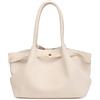 JABALUX Borsa Donna Pelle Scamosciata, Borsa con Manico Superiore di Grande Capacità, Tracolla Alla Moda Autunnale, Tracolla in Pelle Scamosciata Sintetica (Bianco)