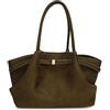 JABALUX Borsa Donna Pelle Scamosciata, Borsa con Manico Superiore di Grande Capacità, Tracolla Alla Moda Autunnale, Tracolla in Pelle Scamosciata Sintetica