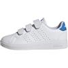 adidas Unisex - Bambini e Ragazzi Advantage Base 2.0 Children Shoes, Ftwr White/Ftwr White/Lucid Ray Blue, 28.5 EU