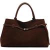 JABALUX Women's Suede Tote Bag, Large Capacity Top Handle Bag, Fall Trendy Suede Shoulder Bag, Faux Suede Bag Shoulder Hobo Bag, Fashion Retro Handbag
