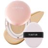 TIRTIR Mask Fit All Cover - Fondotinta a cuscino rosa ad alta copertura, finitura opaca vellutata, leggero, impeccabile, corregge i rossori, cuscino coreano (#21W Natural Ivory, Full Size, 18 ml)