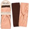Kitsch Fasce larghe da donna, antiscivolo, da corsa, per ragazze, ideali per allenamento, yoga, palestra o relax, fasce elastiche per la testa, accessori per capelli alla moda, in palissandro, 2 pezzi
