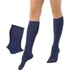 Fiera Besa Calzini al ginocchio da donna, 4 paia, morbidi ed elastici, senza cuciture, tallone e punta rinforzati, made in Europe, comode, traspiranti, beige chiaro, blu navy, nero, bianco, 35-38 e 39