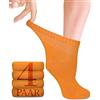Fiera Besa Calze Diabetici Donna Bambù Caviglia 4 Paia Beige 39-42
