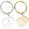 Toyvian Portachiavi Doppio Colore Argento e Oro Piedi in Acciaio Inossidabile 2 Pezzi Sicuro e Pratico Design Amorevole e Finiture Raffinate per Uso Quotidiano