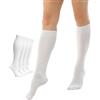 Fiera Besa Calze al ginocchio da donna, 4 paia, morbide ed elastiche, senza cuciture, Tallone e dita rinforzati, Made in Europe, comode, traspiranti, beige chiaro, blu navy, nero, bianco - 35-38 & 39