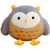 MotiveTech Peluche a Forma di Gufo, Peluche a Forma di Gufo, Comodo Giocattolo Decorativo per La Casa, Morbido E Coccoloso, Cuscino di Peluche a Forma di Gufo PE, Grigio