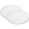 PATIKIL 63mm Disco Acciaio, 2pz Etichette Stampaggio Metalli, Cerchio Rotondo, Piastra Metallico, Attacco Acciaio Inossidabile 304, per Incisione Laser, Targhetta Nome Artigianale