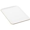 Point-Virgule A'Domo PV-LIV-1193 Point-Virgule Vassoio rettangolare bianco, 33 x 23 cm, legno, marrone