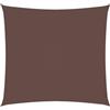 Kaorsrow Tenda da sole quadrata, 5 x 5 m, marrone, in tessuto Oxford, protezione solare per giardino, terrazza e balcone, resistente alle intemperie, tenda parasole con corde