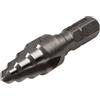 wolfcraft Punta a scalini HSS, Ø 4-10 mm, codolo esagonale I 2555000 I Per la foratura a gradini e la sbavatura di metallo e plastica