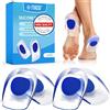 okalabandee 2 Paia Plantari per Tallonite in Gel, Plantare Ortopedico Per Correggere, Solette Unisex Per Ridurre Tallonite, Pressione e Fastidi, Supporti in per Talloni (Large, Blu)
