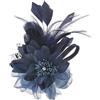 Newhope Spilla Di Fiori,Spille Di Piume Elegante Spilla Da Cerimonia Nuziale Tessuto Fatto a Mano Spilla Fiore Accessori Per Capelli Alla Moda Abbigliamento Pin Decorativo Per Uomini Che Per Donne