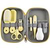 LaceDaisy Set per la Cura del Bambino, 8 Pezzi Baby Kit per la Cura del Bebè, Baby Forbicine per Unghie e Capelli, Spazzolini da denti, Tagliaunghie, Ottima Idea Regalo per Nascita o Battesimo (Giallo)