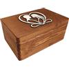 GoodFreshDecor Cassa di Legno Scatola Portaoggetti Decorativa 30x20x14 cm Marrone Coppia Giovane
