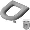 Quniwokid Comodo cuscino per sedile WC, 43 x 39 cm, impermeabile, in EVA, copertura imbottita portatile, anello per sedili WC portatili