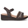 VALLEVERDE Sandalo In Ecopelle Con Zeppa Nero - Donna - Nero