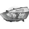 Diederichs Faro anteriore sx CLIO 2013-10.2016 nero TYC H7+H1 motor reg el 260601176R