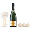 Veuve Clicquot Rich Champagne AOC 0,75 L, Confezione con bicchieri
