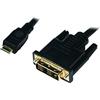 LOGILINK Mini-HDMI - DVI-D M/M 1M Negro
