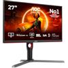 AOC Gaming Q27G3XMN - QHD Monitor da 27 pollici, 180 Hz, FreeSync Prem. Pro., HDR1000 (2560x1440, 1 ms GtG, HDMI, Display Port) nero-rosso