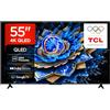TCL 55T69C - Smart TV QLED 4K HDR10+ da 55, Google TV con Dolby Atmos