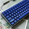 Sumgsn Set di 142 copritasti PBT SA a doppia iniezione, set di copritasti adatto per tastiera meccanica 61/64/87/104/108 Cherry Mx Switch ISO ANSI, colore: blu traslucido