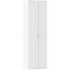 vidaXL Credenza Bianca 60x35x180 cm in Legno Multistrato