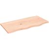 Qnhdfrt Ripiano da Parete 80x40x2 cm Legno Massello Rovere Grezzo | Asse in legno naturale per tavolo, scrivania o mensola bagno. Finitura rustica con bordi vivi artigianali.
