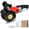MXBAOHENG 2800W Elettrica Lucidatrice per Trafilatura 8 Velocità regolabile Spazzolatrice Legno Smerigliatrice a Rulli Elettrica Smerigliatrice per rasatura con 1 * ruota filo abrasivo e 1 * ruota di lino (eu）