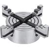 Horett Mandrino a 4 Griffe Mandrino per Tornio a 4 Griffe Indipendente K72 Utensile di Bloccaggio in Ghisa Ampia Gamma di Serraggio da 125 Mm con Ganasce