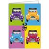 Les Collections Rétro IETSCPXL-15185 MAXI GRANDE CARTE XL 22 x 31 cm Citroen 2CV Pop-art Licenza Ufficiale Automobile Auto da Collezione - Interni Bianco 44 x 31 cm - Con Busta, Partenza Ritirata Compleanno