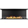 Divina Fire Camino a bioetanolo da incasso Trifacciale 3 lati aperti 120x45 Trevi 120