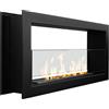 Divina Fire Camino a bioetanolo da incasso Bifacciale 2 lati 90×40 Montefalco 90