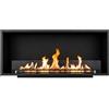 Divina Fire Camino a bioetanolo da incasso frontale a parete 120×50 Saturno 120 Topline