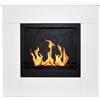 Divina Fire Camino a bioetanolo da terra Michelangelo in legno bianco 96x35x90