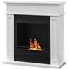 Divina Fire Camino a bioetanolo biocamino da terra Jefferson Bianco 89,5x90,5x28