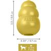 KONG Classic Gold - Tg. M: ca. Ø 5,5 x H 9 cm