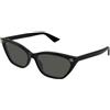 Gucci GG1815S 001 | Occhiali da Sole Graduati o Non Graduati | Prova Online | Plastica | Cat Eye | Nero | Adrialenti