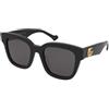 Gucci GG0998S 001 | Occhiali da Sole Graduati o Non Graduati | Prova Online | Plastica | Quadrati | Nero | Adrialenti