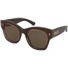 Gucci GG1789S 004 | Occhiali da Sole Graduati o Non Graduati | Prova Online | Plastica | Quadrati, Cat Eye | Marrone, Trasparente | Adrialenti