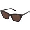 Alexander McQueen AM0536S 002 | Occhiali da Sole Graduati o Non Graduati | Prova Online | Plastica | Cat Eye | Marrone, Havana | Adrialenti